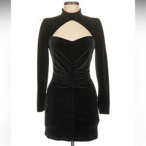Zara Size M Black Velvet Dress